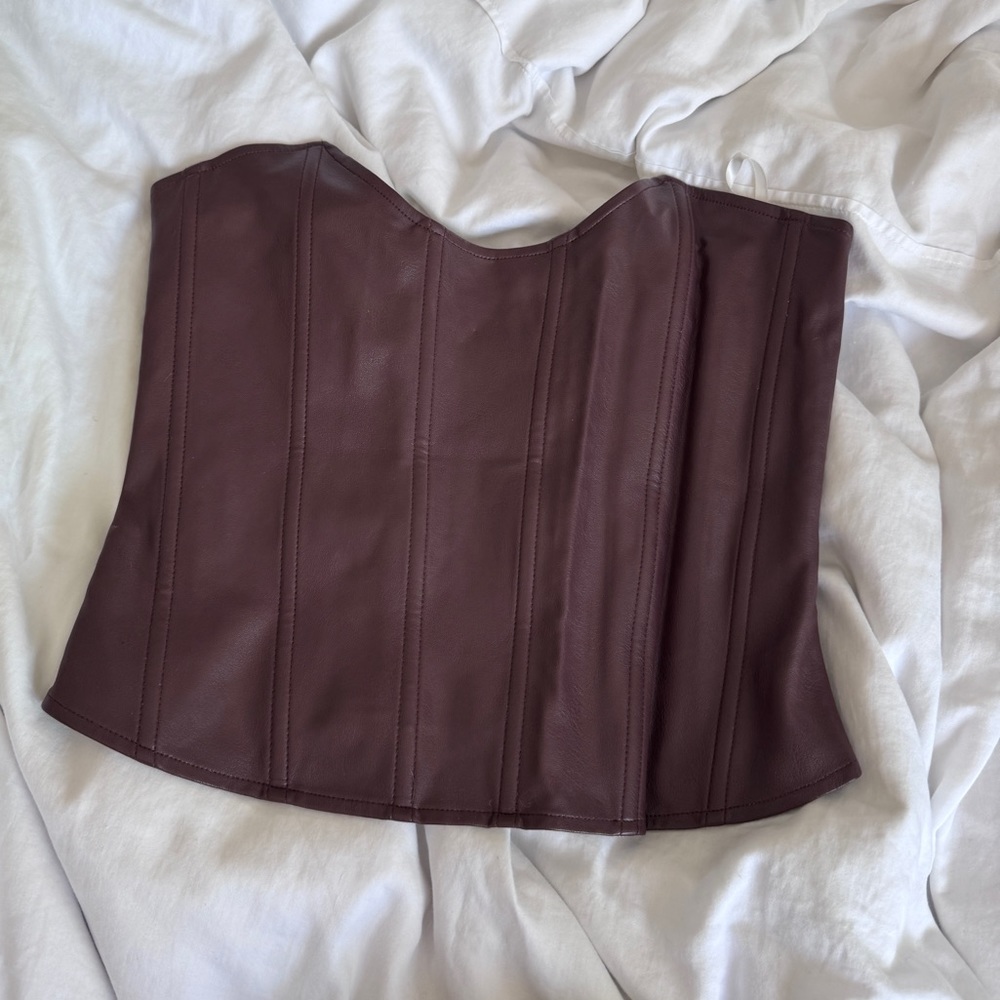 Miaou leather corset